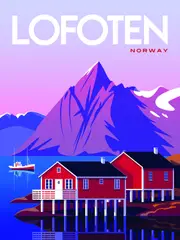 [Namly Design] Lofoten Norway Poster
