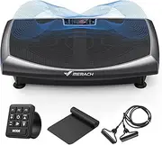 MERACH 4D Vibration Plate Exercise Machine, Vibration Plate for Lymphatic Drainage, 7 Body Sensing Modes, with Light and Bluetooth