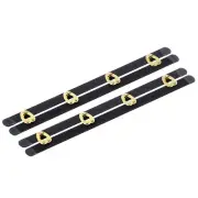 2 Set Corset Busk, 8 Inch Black Steel Boning Support with Gold Buttons