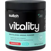 SWITCH NUTRITION Vitality Revitalising Greens Powder Strawberry Kiwi 150g