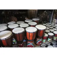 在飛比找i郵購優惠-【自然傳統樂器屋】彩繪非洲鼓，Djembe金杯鼓，羊皮非洲鼓