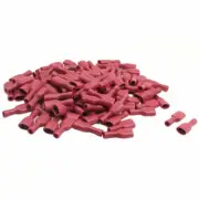 FDFD1-250 Red Female Spade Crimp Plastic Insulated Terminals 22-16AWG 100 Pcs