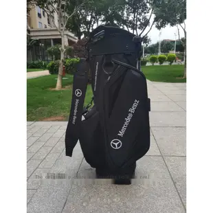 【Mercedes-BenZ】賓士高爾夫球包PU標準超輕腳架袋男女款時尚耐用GOLF裝備包輕便
