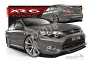 XR6 FG MK II XR6 FG II XR6 TURBO 19 PETROLEUM A2 FRAMED PRINT (FT407W)