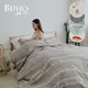 【BUHO】台灣製 舒柔超細纖維 單人4.5x6.5尺舖棉兩用被套-(多款任選)