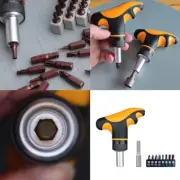 72 Tooth Ratcheting Bit Driver with Extension Socket Holders for Repair
