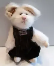 Boyds Bears plush Mouse Colby Mouski in overalls7" tall...with tags