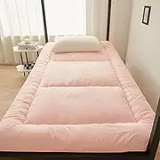 Japanese Japanese Individual Tatami Soil Mattress Mattvile Portable Pubblable Mattress Rollable for Boys Bedroom Mattress for Adult studentsPink,90x190cm