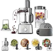 [Kenwood] MultiPro Express Food Processor FDP65.890SI, All-in-1 System Grates, Slices, Dices, Kneads and Blends, 2 Speeds Plus Pulse Function, 1000W, Silver