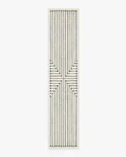 75' x 365' | Machine Washable Runner Rug | Kid & Pet Friendly | Indoor Rug | Inkdrop Camel & Ivory Rug by Jonathan Adler | Ruggable