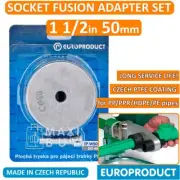 Socket Fusion Welding Adapter Set for Metric DVS Plastic Pipes PP/PPR/PE 50 mm