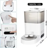 Smart Pet Feeder Automatic Cat Feeder Dog Feeder 4.2 L Auto