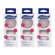 Manicare Sonic Mini Replacement Brush Heads 3pk - 3 pack bundle