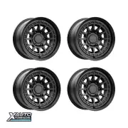 KMC KM719 Canyon Satin Black 17X8.5 6X139.7 00mm (Set of 4)