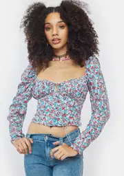 [AFRM] Lotte Puff Sleeve Corset Top