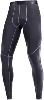 [Ouruikia] Men's Thermal Underwear Pants Lightweight Thermal Bottoms Long Johns Pants