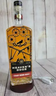 Heaven's Door Straight Bourbon Bob Dylan Whiskey Color-Changing LED/USB Lamp