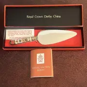 VINTAGE Royal Crown Derby Imari Pattern Cake / Pie Server w/ Blade, England