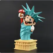20cm Super Mario Statue of Liberty Model Toy Mario Cosplay Action Figure Desktop