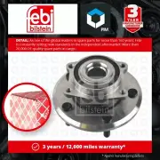 Wheel Bearing Kit fits FIAT FREEMONT 345 2.0D Front 11 to 15 K68184748AA Febi