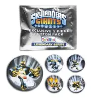 Skylanders Giants Legendary Series - Limited Edition - 5 PIECE BUTTON PACK
