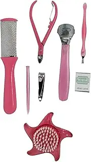 Fully Manicure Pedicure Set Kit Travel Case With Leather Pouch For Unisex Color Pack Of 1