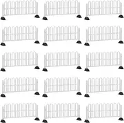 ORFOFE 15pcs Road Isolation Guardrail Traffic Model Kindergarten Learning Activities Roadblocks Traffic Play Signs Learning Road Traffic White Abs