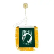 POW MIA Flag Mini Banner / Double Sided POW MIA Car Window Flag