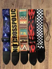 Widened Acoustic Guitar Strap Leather Head Adjustable Shoulder Guitar Strap