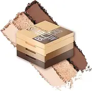 Maybelline Shadow Blocks Shadow Blocks Eyeshadow Palette, Stacked Eye Shadow Trio, North 3rd & Bedford Ave, 0.08 oz