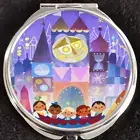 It's a Small World Clock Walt Disney World Disneyland Makeup Compact Mirror Gift