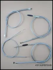 HONDA CB100 CB125S S110 Throttle Clutch Speedometer Brake COMPLETE CABLE SET