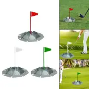 Golf Practice Putting Cup Flag Stick Metal Putting Hole Disc for Office