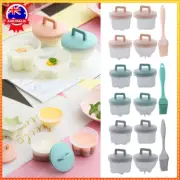 Cute Boiled Egg Mold,Poached Egg Cup with Oil Brush,Fun Cookery Gadget AU