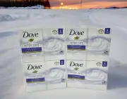 Dove Beauty Bar 32 BARS (4-8 Packs) Moisturizing Cream Soap Winter Care 3.75 oz
