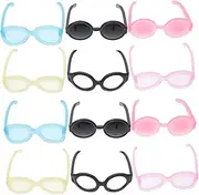 60pcs Mini Glasses Dress Doll Stuff Girl Dolls Doll Accessories Realistic Miniature Eyeglasses Doll Sunglasses Mini Doll Glasses Tiny Sunglasses for Doll Plastic