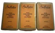 3 Shea Moisture Raw Shea Butter Soap w/Frankincense & Myrrh Extracts (Dry Skin)
