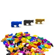 Cow Animal Figures for Board Games - Board Game Accessory Pieces Upgrade Meeple