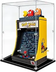 Acrylic Display Case for Lego 10323 Icons PAC-Man Arcade Figure Storage Box Dust Proof Glue Free