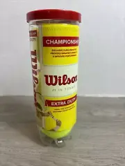 Tennis Balls Wilson Championship Extra Duty Roger Federer Sealed 3-pak
