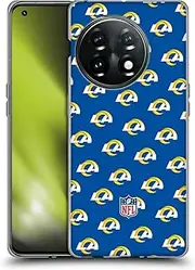 Head Case Designs Officially Licensed NFL Stripes Los Angeles Rams Artwork Soft Gel Case Compatible with OnePlus 11 5G