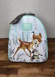 NWT Bambi Snow Day Mini Backpack Loungefly Disney Thumper Blue Winter Rabbit