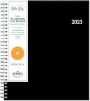 Blue Sky 2023 Monthly Planner, January - December, 8" x 10", Flexible Cover, Wirebound, Enterprise (142096)