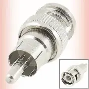 2 Pcs BNC Male to RCA Male RF Coaxial Connector Adapter for CCTV