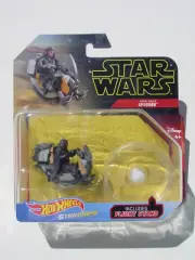 HTF HOT WHEELS STAR WARS STARSHIPS DARTH MAUL'S SPEEDER w/ FLIGHT STAND NEW MIP!