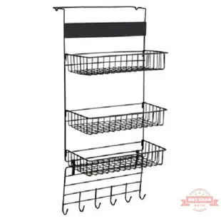 冰箱側面置物架鐵藝側掛架廚房墻上收納架壁掛調料架多層儲物架