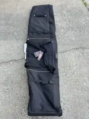 High Sierra Wheeled Ski Bag for Two Pairs of Skis, Black, Adjustable 150-190cm