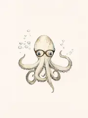 [Namly Design] Poster - Octopus Illustration