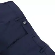 PT01 NWT Flat Front Dress Pants Size 52 36 US Blue Small Plaid 100% Wool