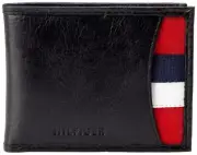 Genuine Tommy Hilfiger Men's Leather Passcase Wallet